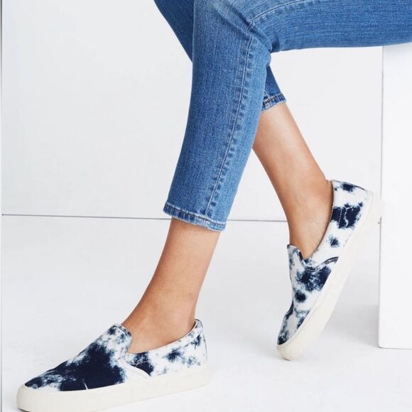 Madewell Sidewalk Tie Dye Slip-On Sneakers shoes NWOT Size 7.5 - Picture 1 of 11
